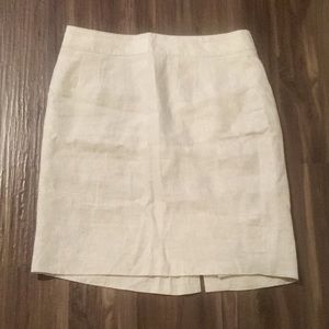 Banana Republic tan linen skirt